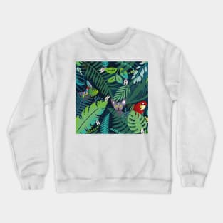 peek-a-boo jungle animals Crewneck Sweatshirt